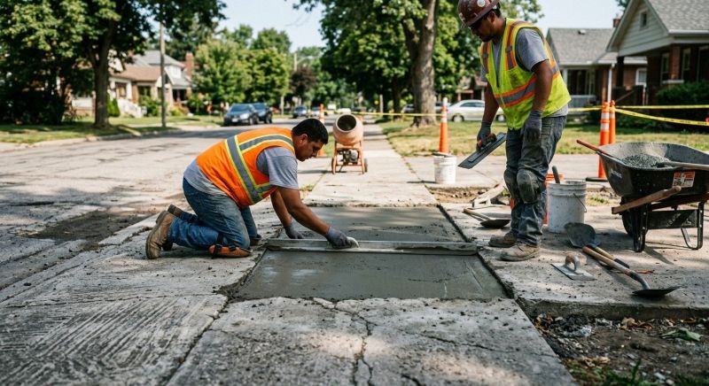 Our team working on Concrete Installation projects in Orlando, FL