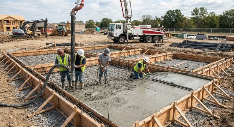 Poured Foundation Installation in Orlando, FL